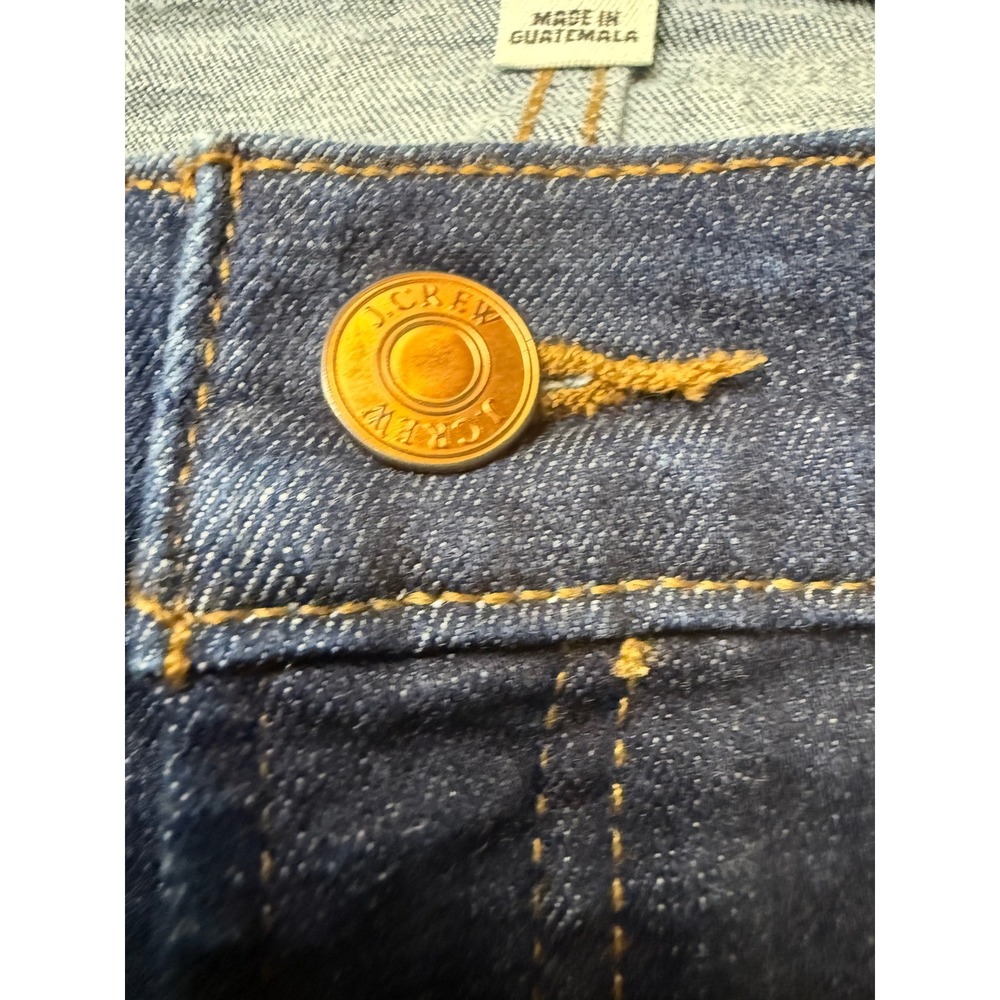 J.Crew 9" Toothpick Skinny Jeans Dark Indigo Blue Petite 31P Classic Core/Preppy - Picture 5 of 7